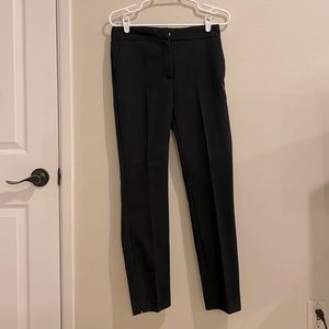 NWT Zara Cropped Elastic Waist Black Trousers